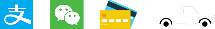 可選付款方式：支付寶、微信、銀行卡、貨到付款。